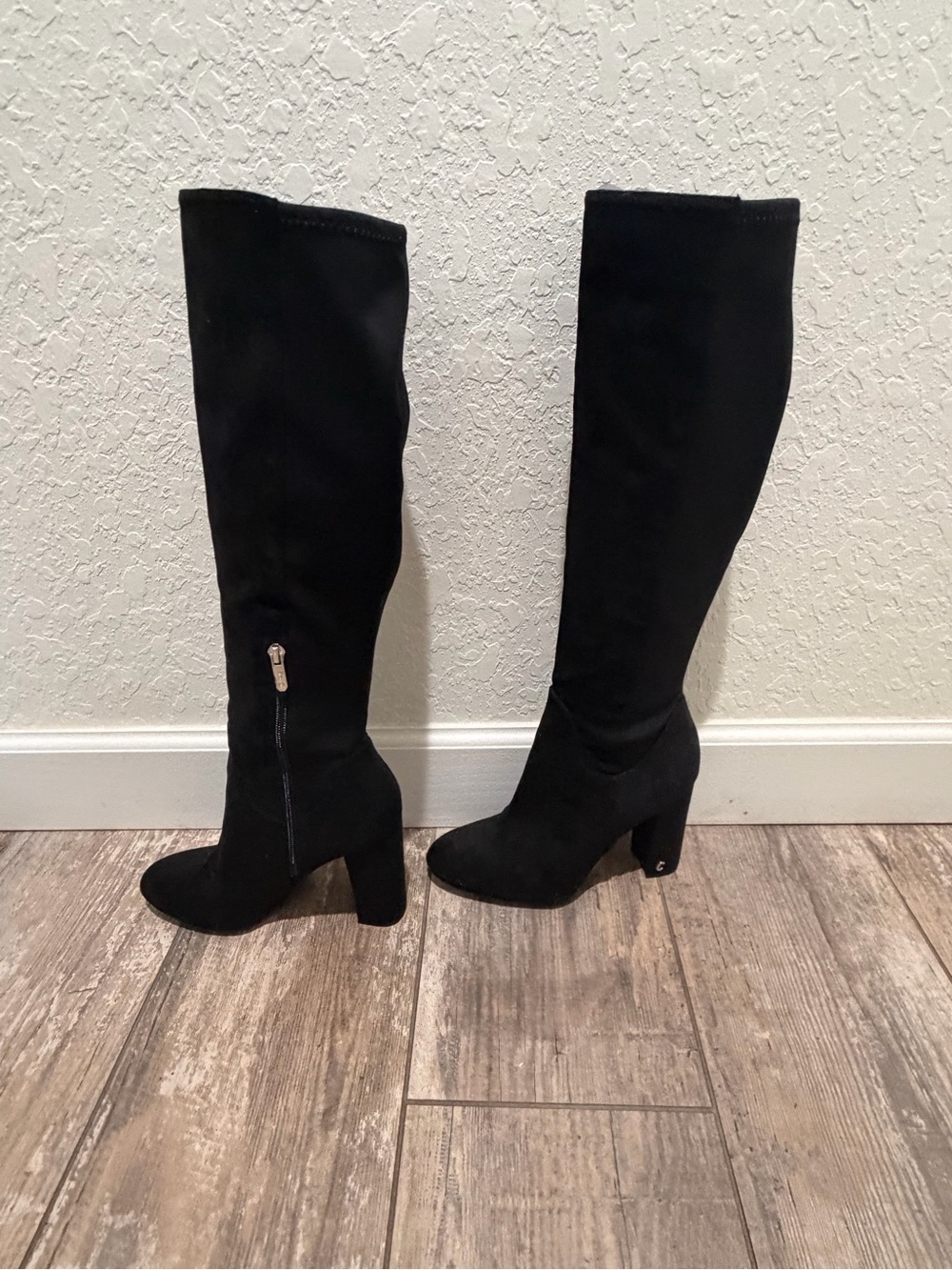 Sam Elderman Knee High Black Suede Women's Boots( Size 7.5) - Picture 2 of 4